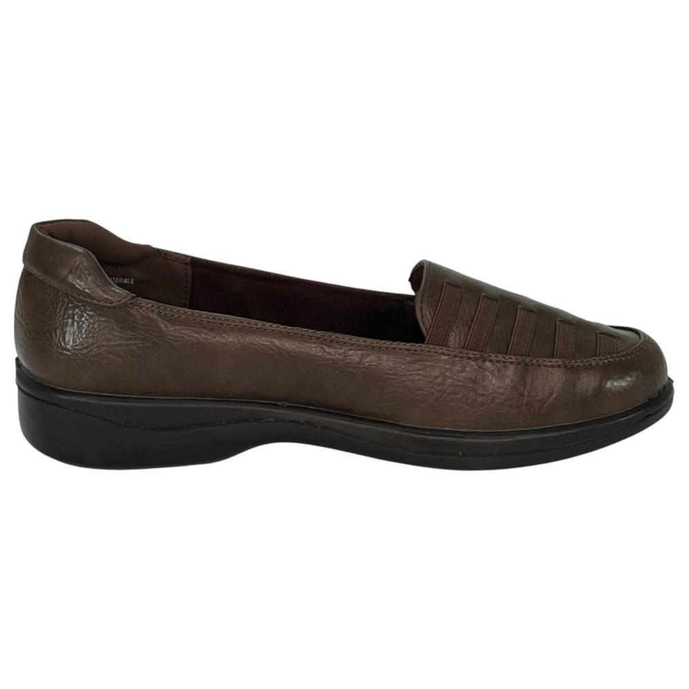 Easy Street Genesis Brown Burnished Faux Leather Womens Loafers Size 8N - Picture 5 of 13